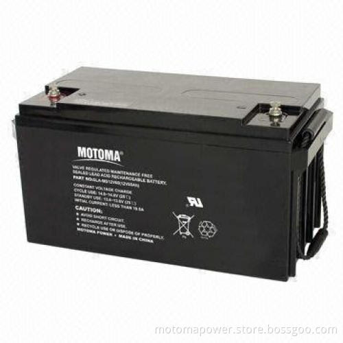 12V SLA Rechargeable Battery with 65Ah Capacity, for Fire/Security Alarm System, Maintenance-free